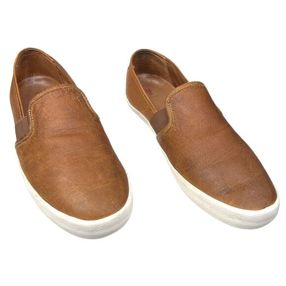 Frye Women’s Dylan Brown Distressed Leather Loafer Size US 9.5 - Picture 5 of 11